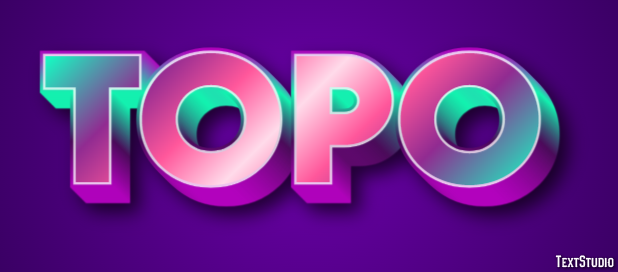 Topo テキスト効果