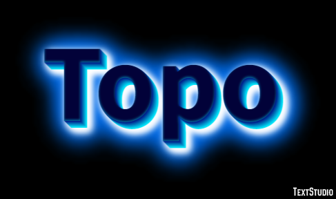 Topo Efecto de Texto