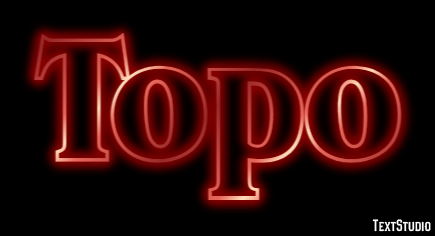 Topo テキスト効果