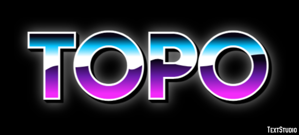 Topo テキスト効果