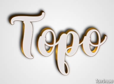 Topo Efecto de texto