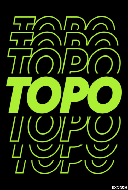 Topo テキスト効果