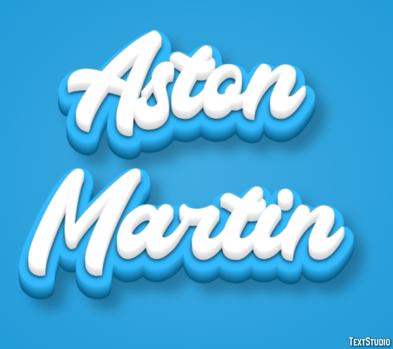 Aston Martin Efekt tekstowy