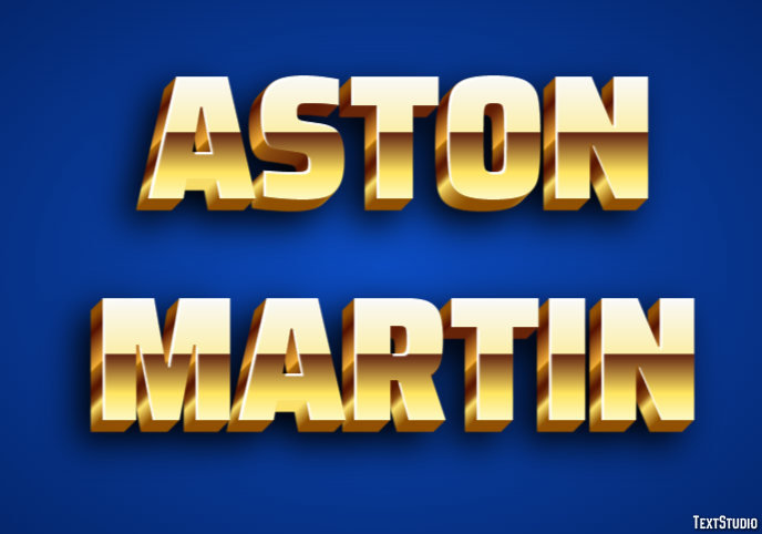 Aston Martin Texteffekt
