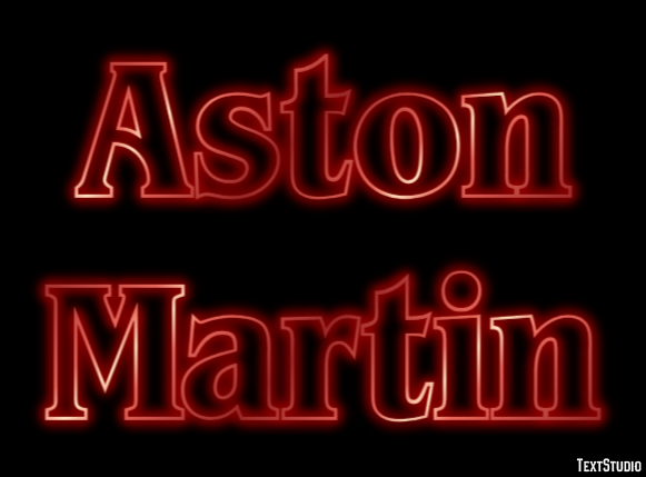 Aston Martin Efekt tekstowy