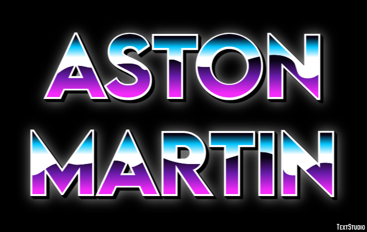 Aston Martin Texteffekt