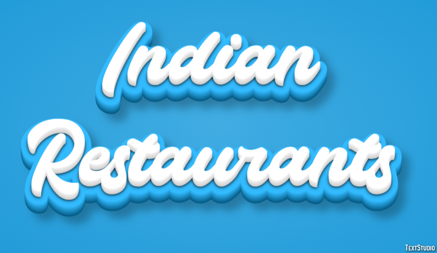 Indian Restaurants Effetto testo