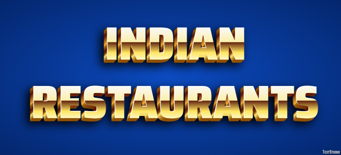 Indian Restaurants Effetto testo