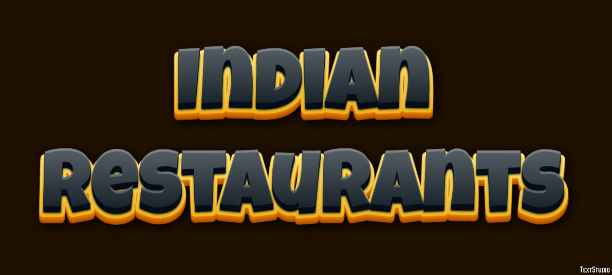 Indian Restaurants Effetto testo