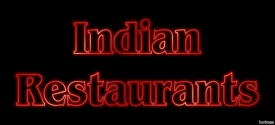 Indian Restaurants Effetto testo