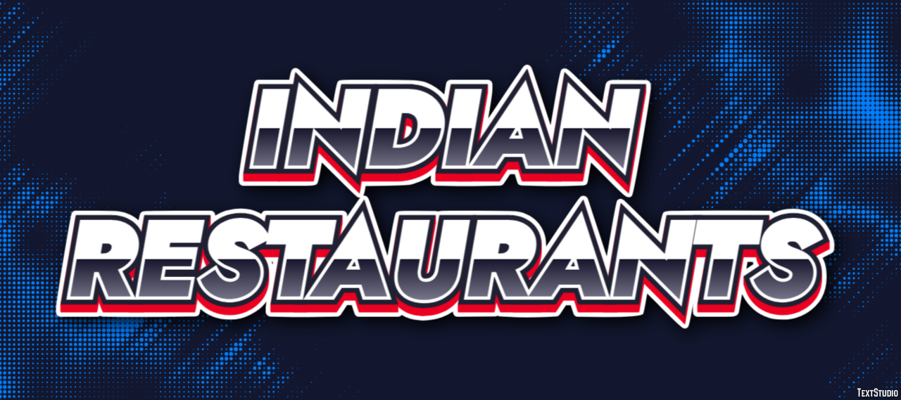 Indian Restaurants Effetto testo