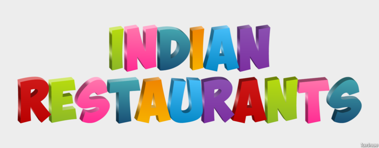 Indian Restaurants Effetto testo