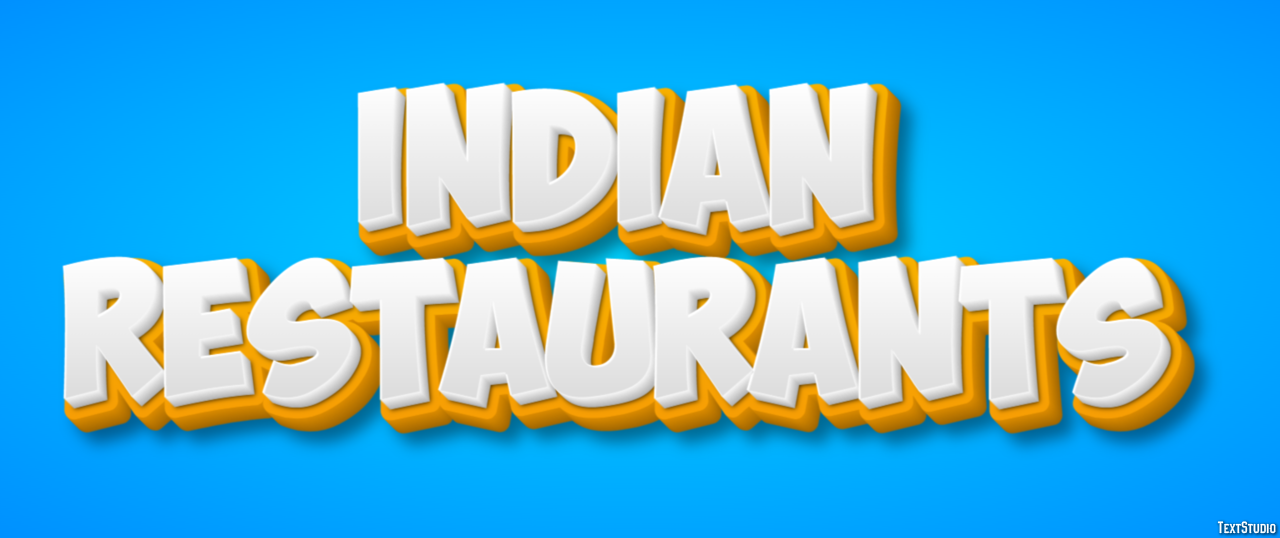 Indian Restaurants Effetto testo