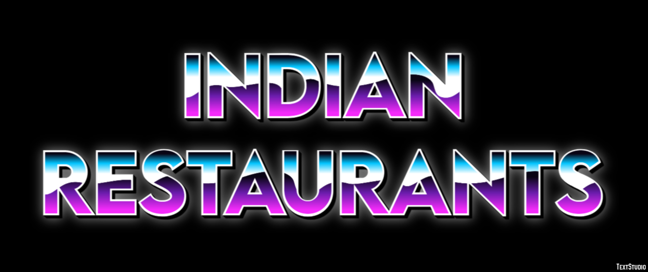 Indian Restaurants Effetto testo
