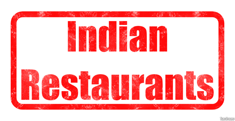 Indian Restaurants Effetto testo
