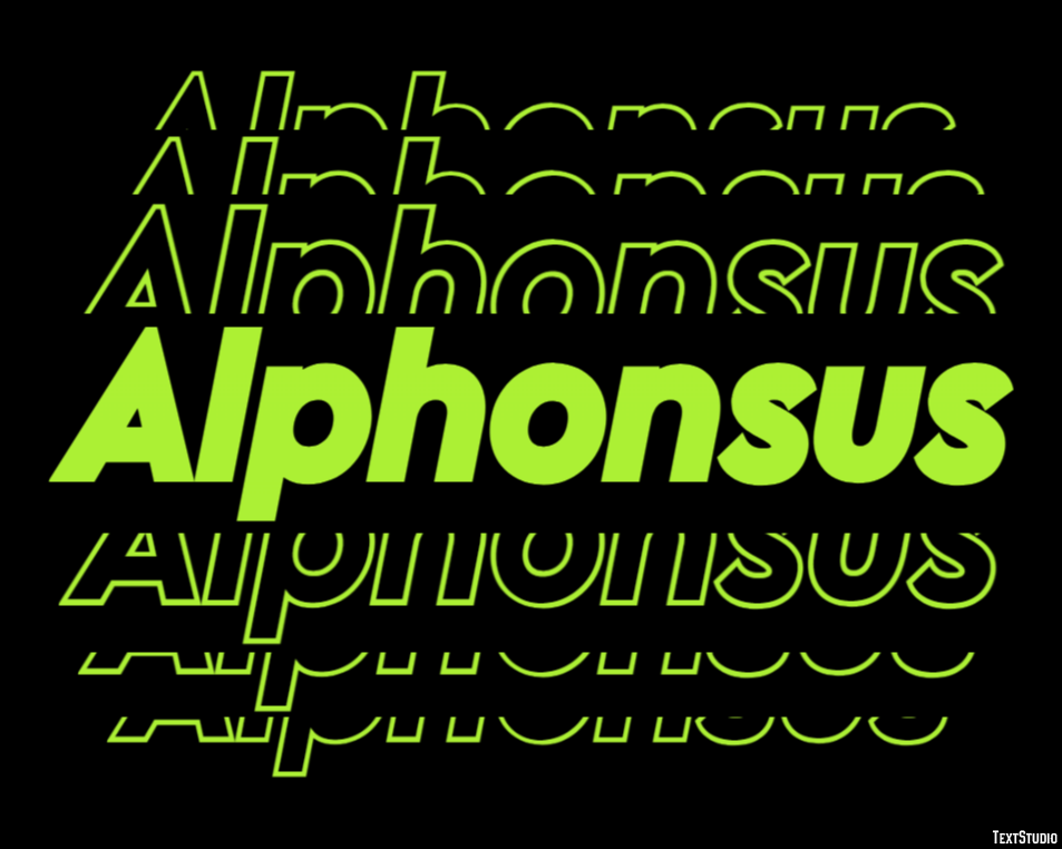 Alphonsus Efekt tekstowy