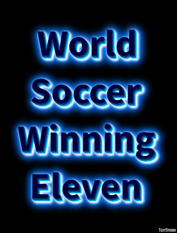 World Soccer Winning Eleven Efecto de Texto