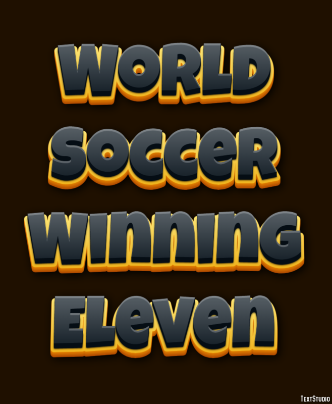 World Soccer Winning Eleven Effetto testo