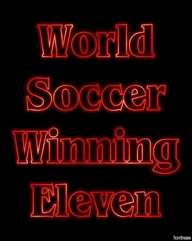 World Soccer Winning Eleven Effetto testo