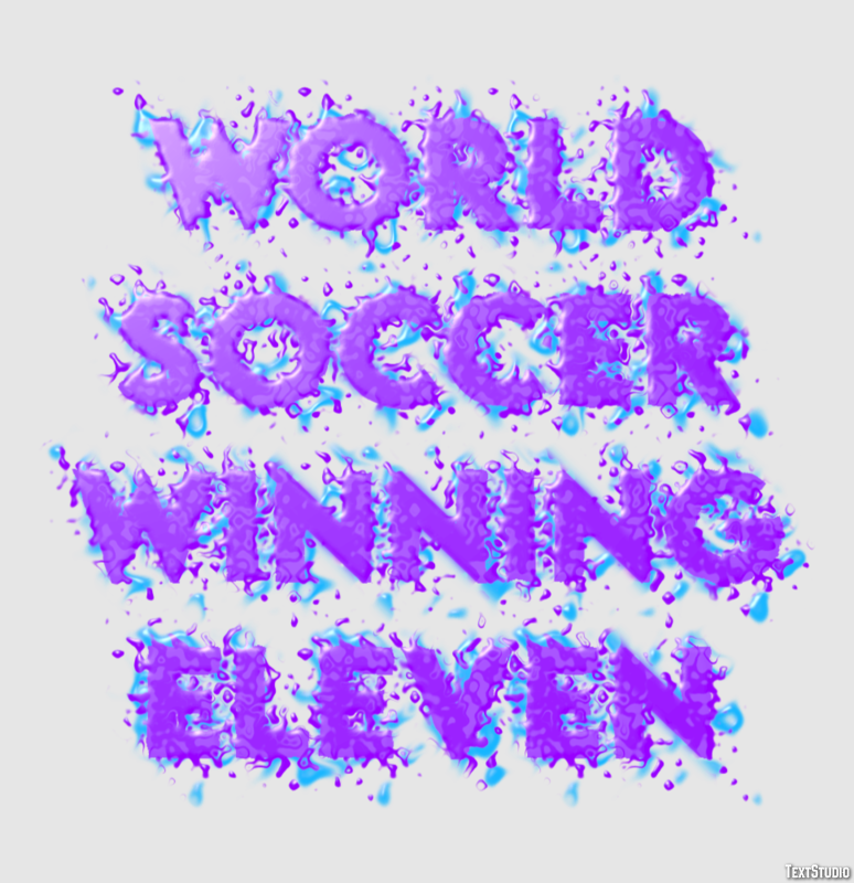 World Soccer Winning Eleven Effetto testo