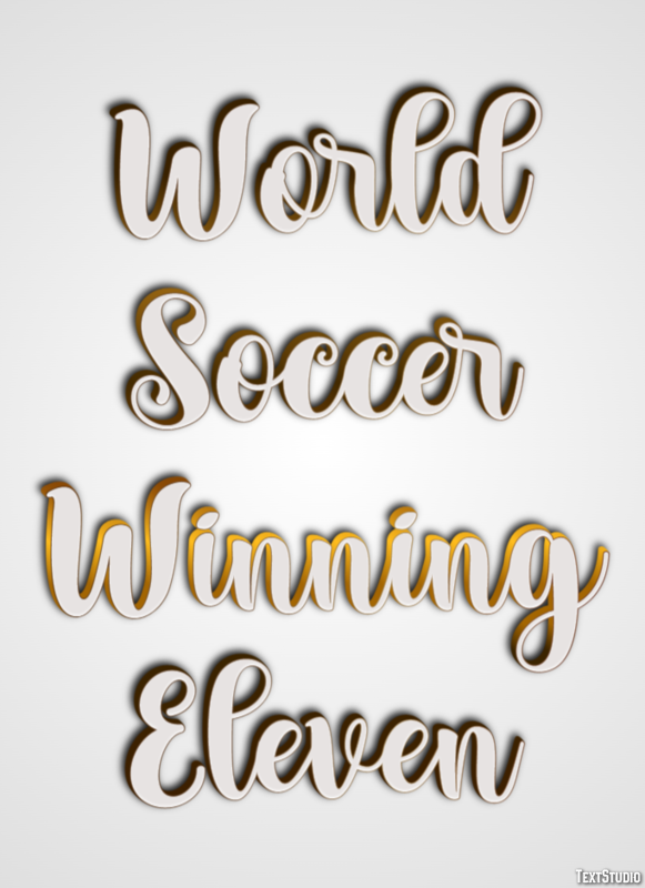 World Soccer Winning Eleven Efekt tekstowy
