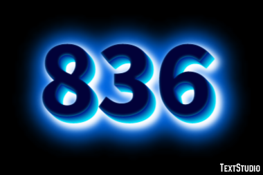 836 Tekst Effect