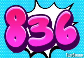 836 Text Effect