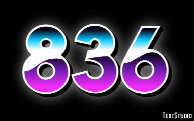 836 Text Effect