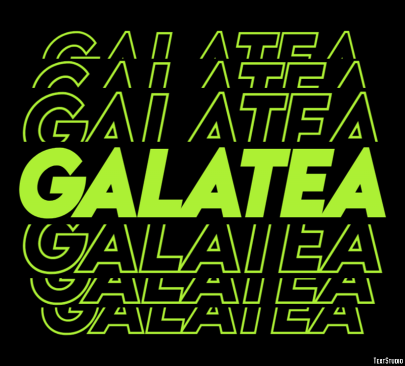 Galatea Effetto testo