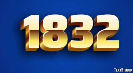 1832 Texteffekt