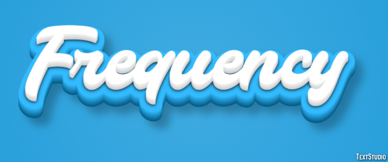 Frequency Text Effect