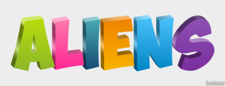 Aliens Text Effect
