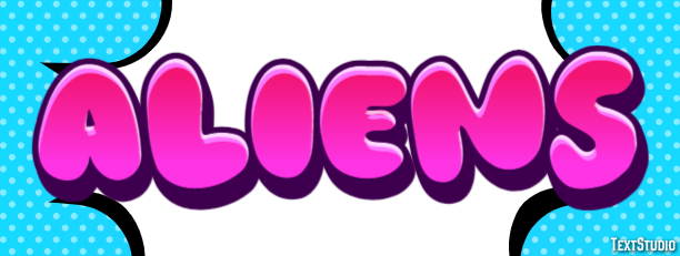 Aliens Text effect