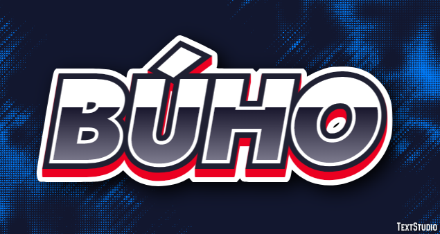 Búho Efecto de Texto
