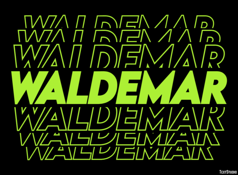 Waldemar Text Effect