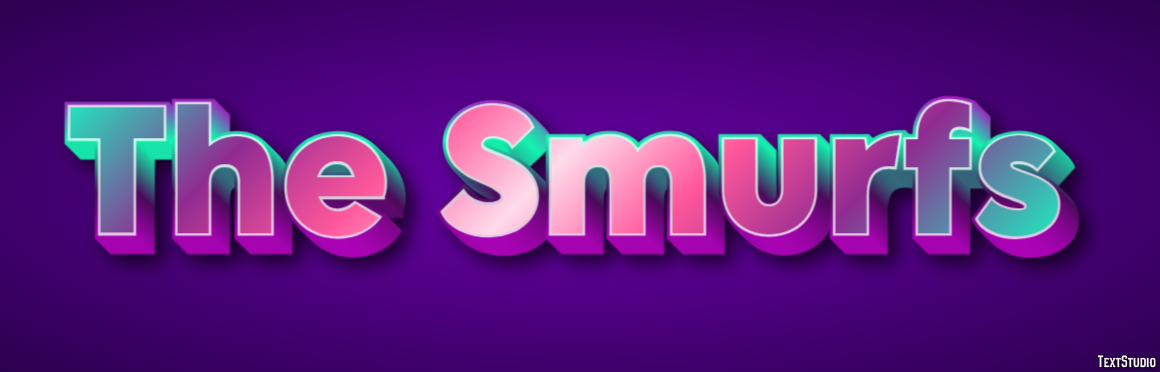 The Smurfs Effet de Texte