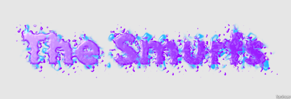 The Smurfs Text Effect