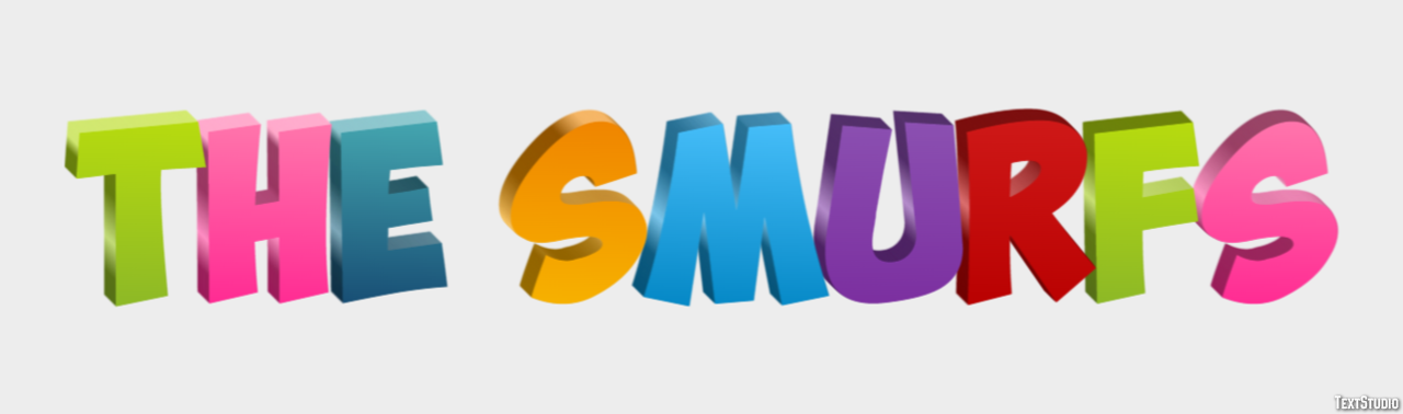 The Smurfs Effet de Texte