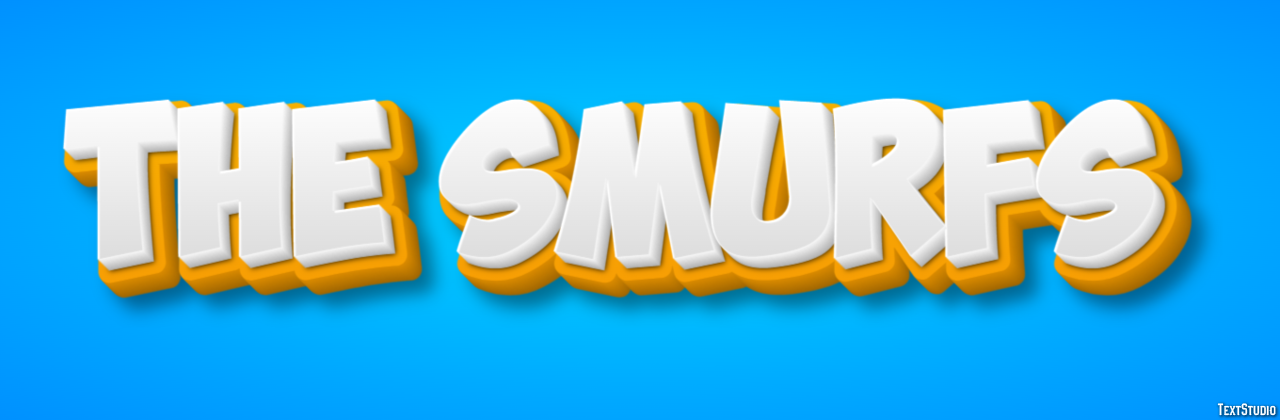 The Smurfs Effet de Texte