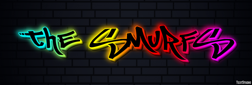 The Smurfs Effet de Texte