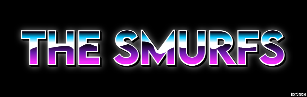 The Smurfs Effet de Texte