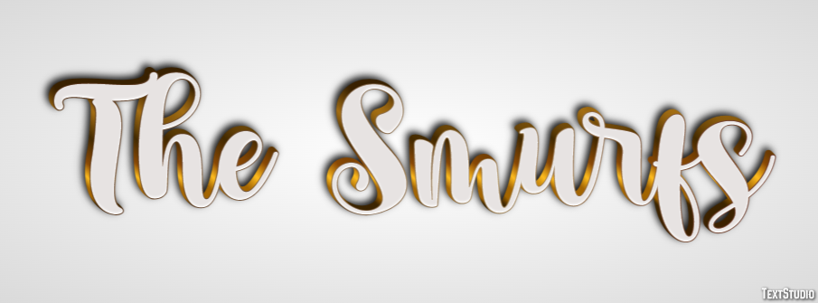 The Smurfs Text Effect