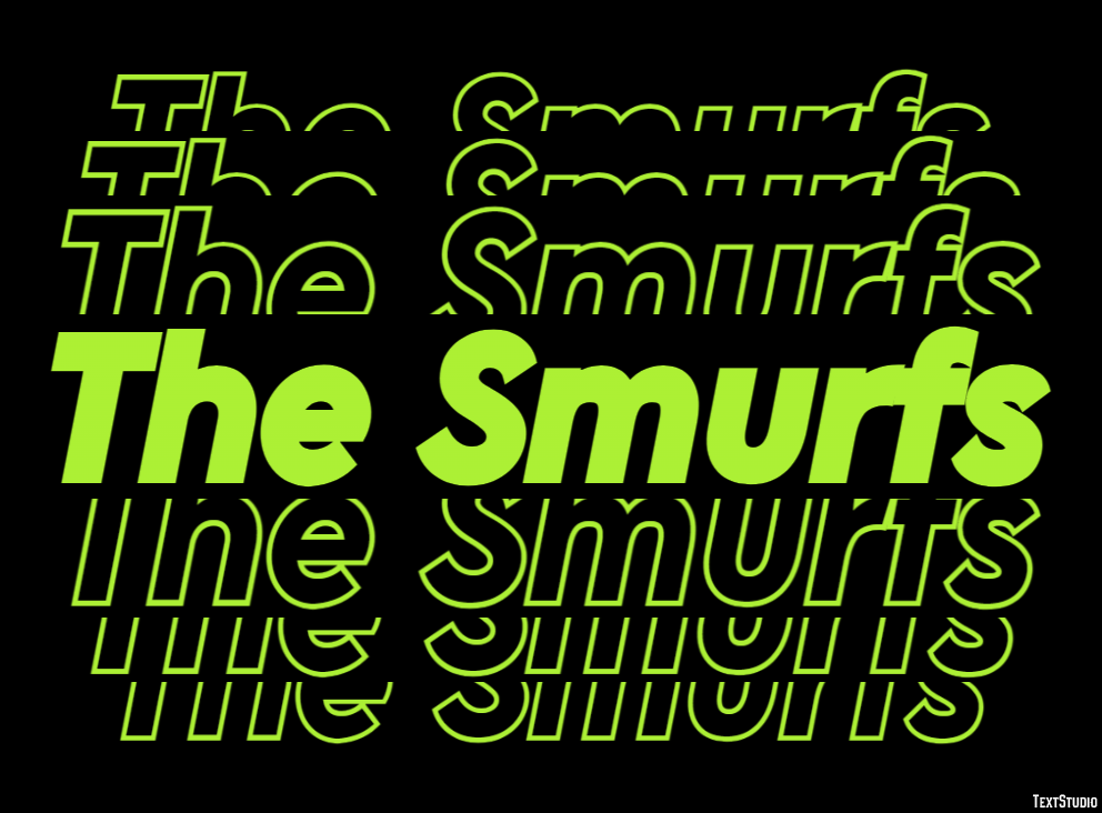 The Smurfs Effet de Texte