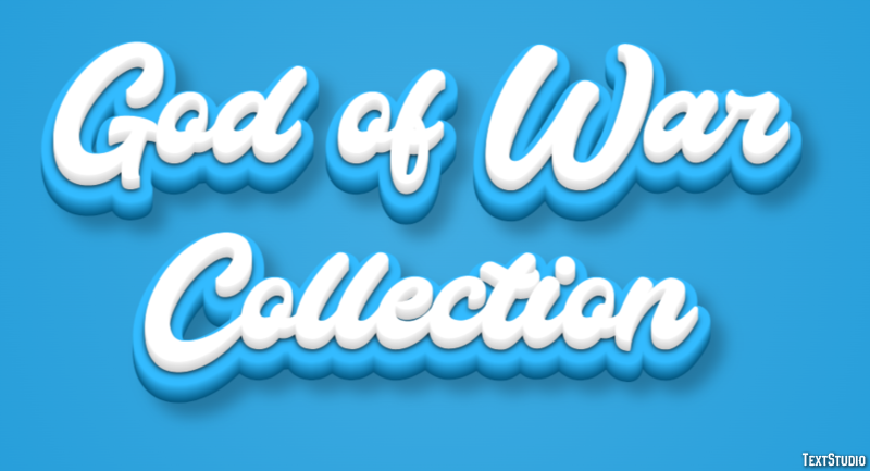 God of War Collection Text Effect