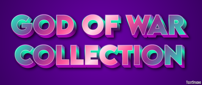 God of War Collection Text Effect