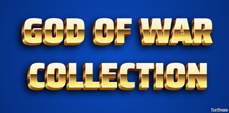 God of War Collection Эффект текста