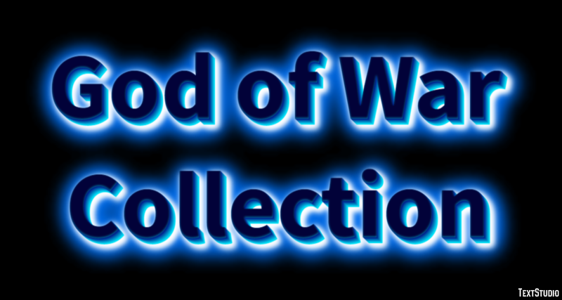 God of War Collection Texteffekt