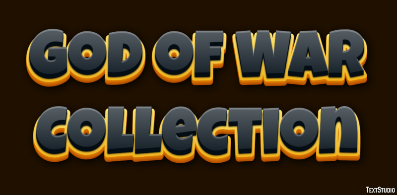 God of War Collection Эффект текста
