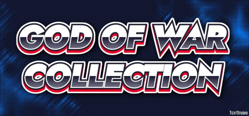 God of War Collection Effetto testo