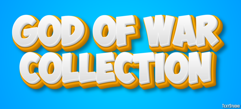 God of War Collection Эффект текста